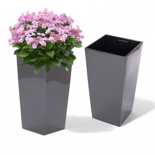 Blumenkübel eckig hochglanz - blumenkübel,