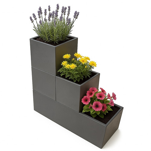 Blumenkübel mit rollen - mit,