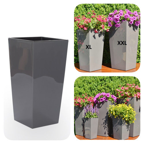 Blumenkübel anthrazit - cm,